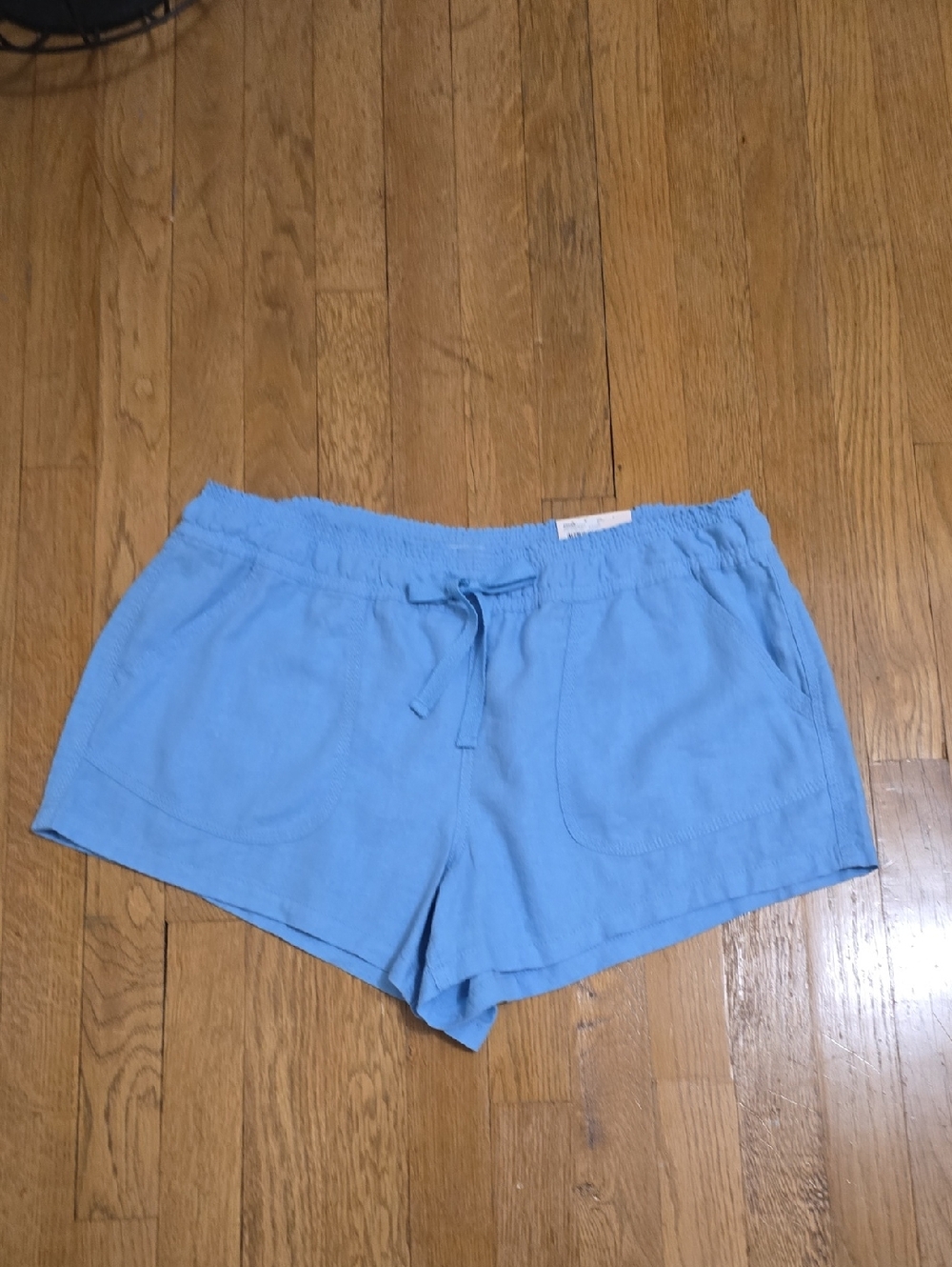 SO BRAND WOMEN'S JUNIOR SIZE LIGHT BLUE PULL-ON SHORTS SIZE XL
